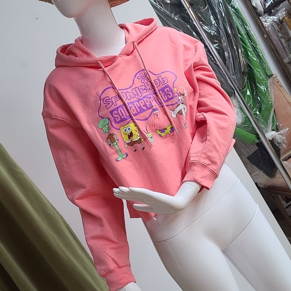 NWT SpongeBob SquarePants Crop Hoodie